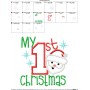 My 1st Christmas Applique Design Pattern-2