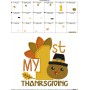 My 1st Thanksgiving Lettering Embroidery Design Pattern-2