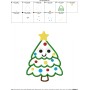 Happy Christmas Tree Applique Design Pattern-2