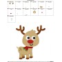 Christmas Reindeer-2 Embroidery Design Pattern-2
