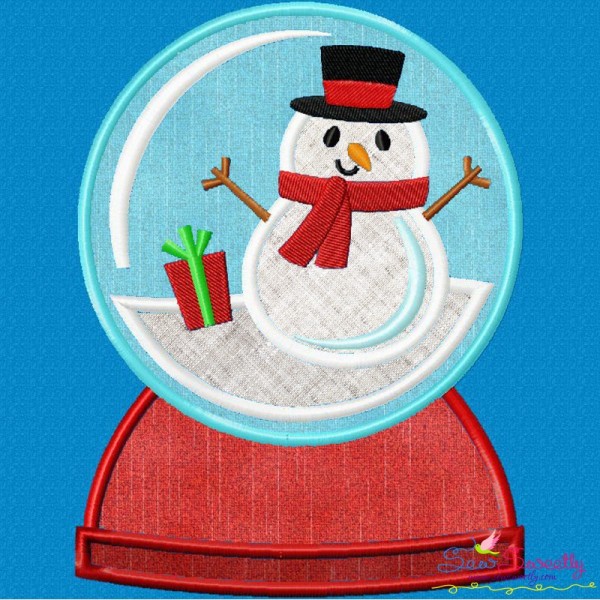Snow Globe Applique Design Pattern-1