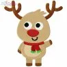 Free Christmas Reindeer-1 Embroidery Design- 1