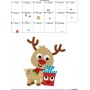 Christmas Reindeer And Gift Embroidery Design Pattern-2
