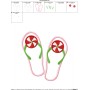 Peppermint Flops Applique Design Pattern-2