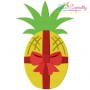 Christmas Pineapple Bow Embroidery Design Pattern-1