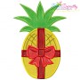 Christmas Pineapple Bow Applique Design Pattern-1