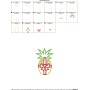 Christmas Pineapple Bow Applique Design Pattern-2