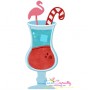 Candy Cane Drink Applique Design Pattern-1