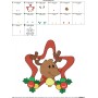 Christmas Frame Reindeer-2 Embroidery Design Pattern-2