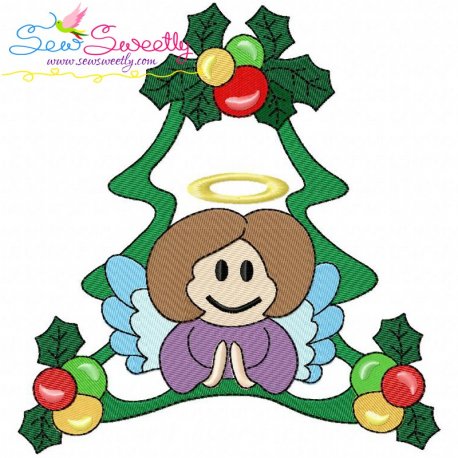 Christmas Frame- Angel-2 Embroidery Design Pattern