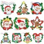 Christmas Frames Embroidery Design Bundle-1