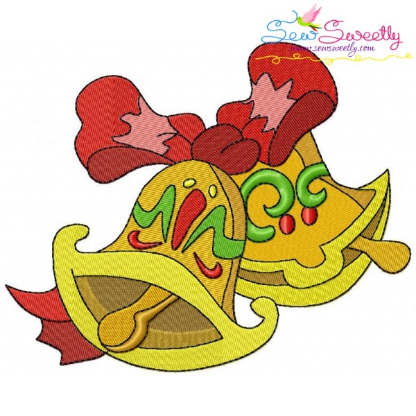Christmas Bells-3 Embroidery Design Pattern-1