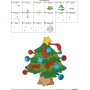 Christmas Tree Stars Embroidery Design Pattern-2