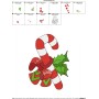Christmas Candy Cane Embroidery Design Pattern-2
