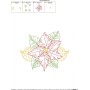 Vintage Bean Stitch Colorwork Christmas Leaves Embroidery Design Pattern-2
