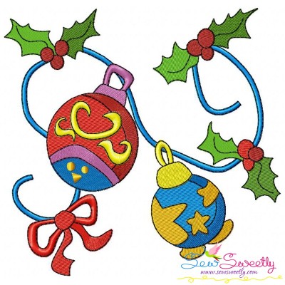 Christmas Ornaments-3 Embroidery Design Pattern-1