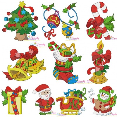 Christmas Embroidery Design Pattern Bundle-2-1