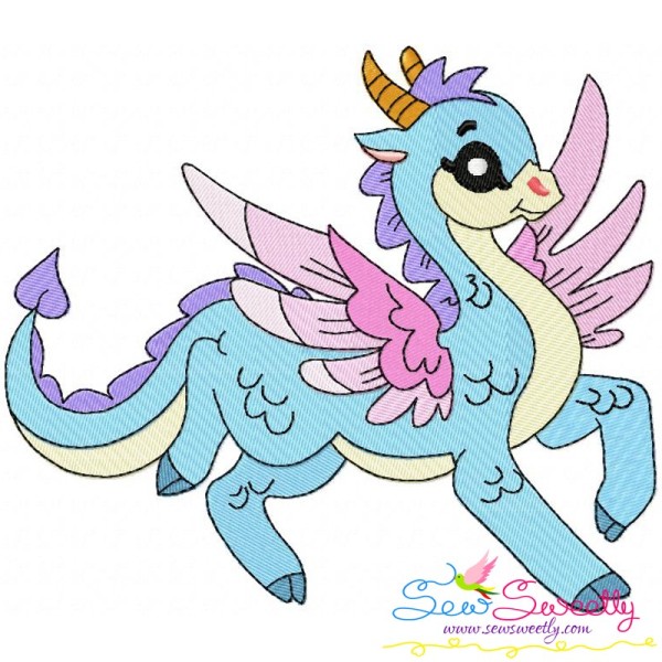 Baby Dragon-10 Embroidery Design Pattern-1