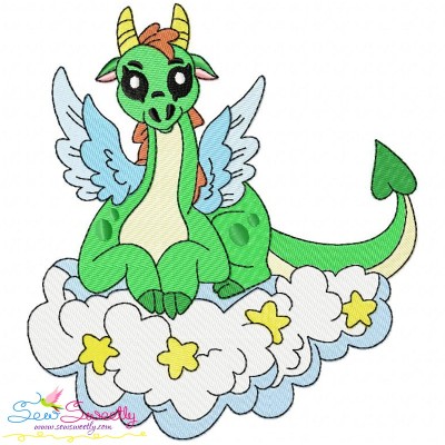 Baby Dragon-9 Embroidery Design Pattern-1