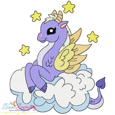 Baby Dragon-8 Embroidery Design Pattern-1