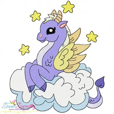 Baby Dragon-8 Embroidery Design Pattern-1