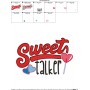 Sweet Talker Valentine Lettering Embroidery Design Pattern-2