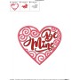 Be Mine Swirls Heart Machine Embroidery Design Pattern-2