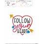 Follow Your Heart-2 Machine Embroidery Design Pattern-2