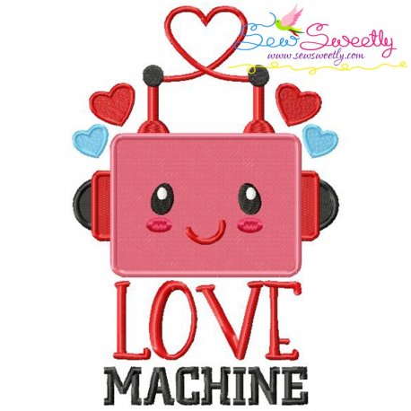 Love Machine Embroidery Design Pattern