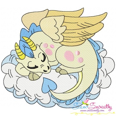 Baby Dragon-7 Embroidery Design Pattern-1