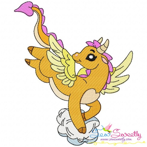 Baby Dragon-5 Embroidery Design Pattern-1