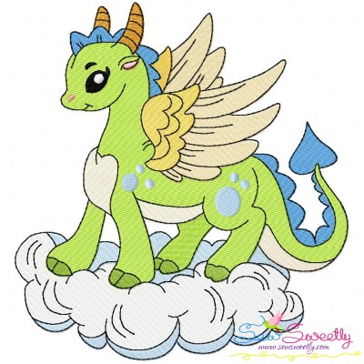 Baby Dragon-4 Embroidery Design Pattern-1