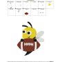Football Yellow Jacket Mascot Embroidery Design Pattern-2