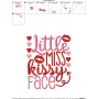 Little Miss Kissy Face Embroidery Design Pattern-2
