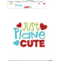 Just Plane Cute Embroidery Design Pattern-2