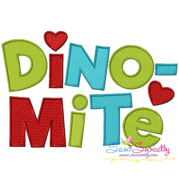 Dinomite Embroidery Design Pattern-1