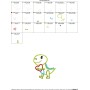 Dinosaur Heart Applique Design Pattern-2