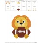 Football Lion Mascot Embroidery Design Pattern-2