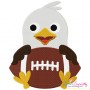Football Eagle Mascot Embroidery Design Pattern-1