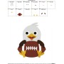 Football Eagle Mascot Embroidery Design Pattern-2