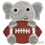 Football Elephant Mascot Applique Design Pattern-1