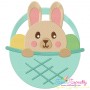 Bunny Basket Embroidery Design Pattern-1