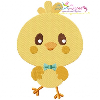 Cute Chick Embroidery Design