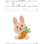 Easter Bunny With Carrot-2 Embroidery Design Pattern-2