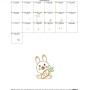 Easter Bunny With Carrot-2 Applique Design Pattern-2