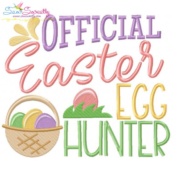 Official Easter Egg Hunter Embroidery Design Pattern-1