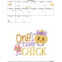 One Cute Chick Embroidery Design Pattern-2