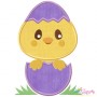 Easter Bunnies And Chicks Embroidery Design Bundle-10