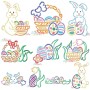 Easter Outlines Designs Embroidery Design Bundle-2-1