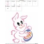 Outlines Bunny Egg-03 Embroidery Design Pattern-2